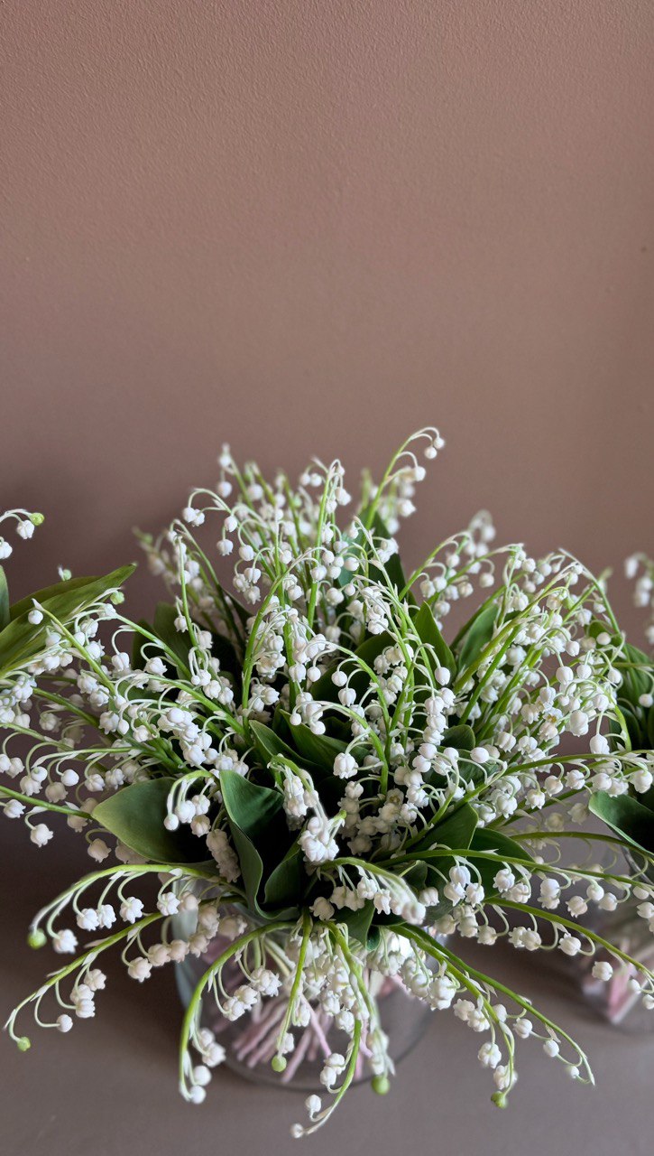 Ландыши handmade; ручная работа; цветы из фарфора 