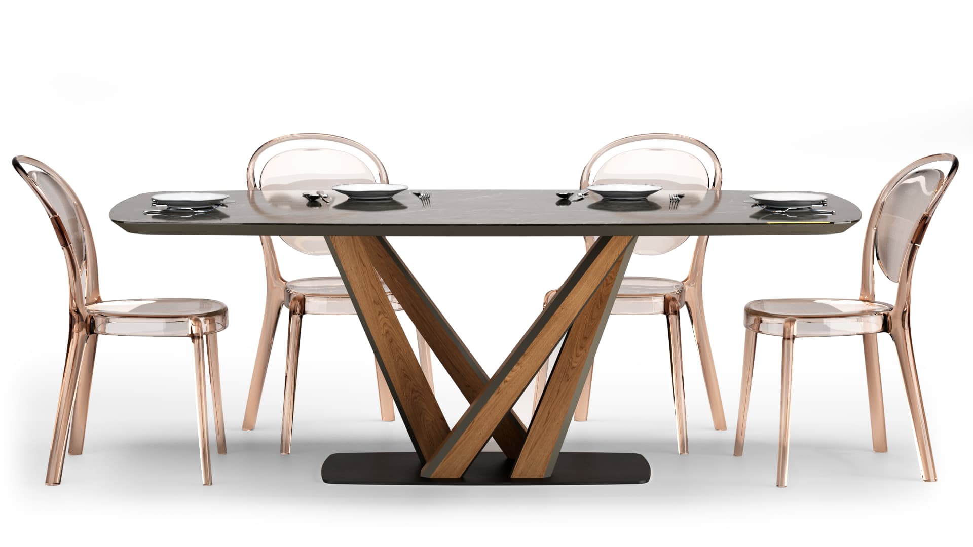 Каталог мебели: стулья и столы из дуба от компании Gatura Design