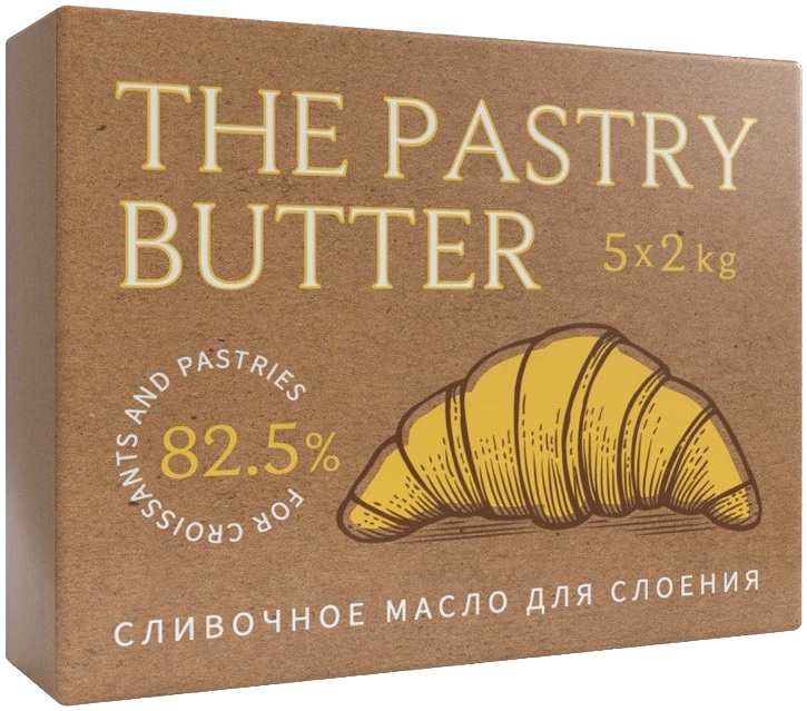 Упаковка The Pastry Butter — сливочное масло 82,5% для слоения