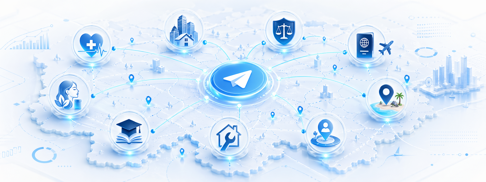 GEO-сигналы и поиск B2C-клиентов в Telegram по городам и нишам