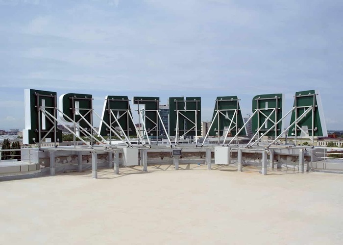Крышная рекламная установка — structure work 7