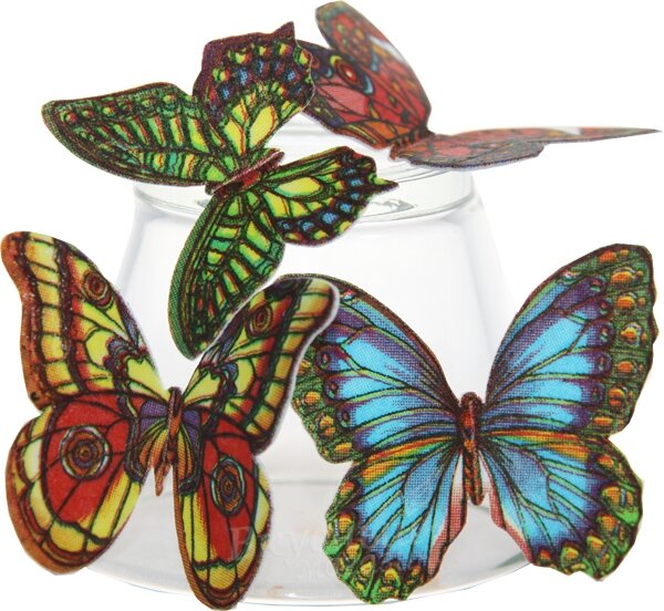 Купить вафельных бабочек. Вафельные бабочки микс, 10 шт.. Вафельные бабочки цветные с рисунком 180 шт,микс nk27232. Украшение вафельными бабочками. Декор торта с бабочками.
