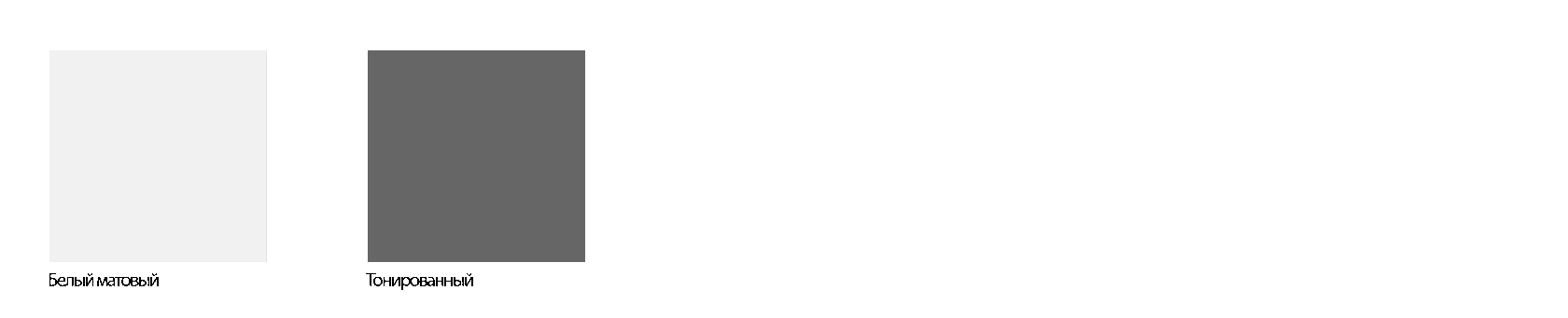 Виды стекол полок гардеробной системы MODENA