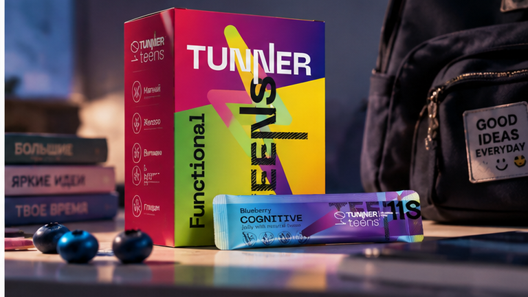 Функциональное желе TUNNER COGNITIVE для концентрации и памяти подростков