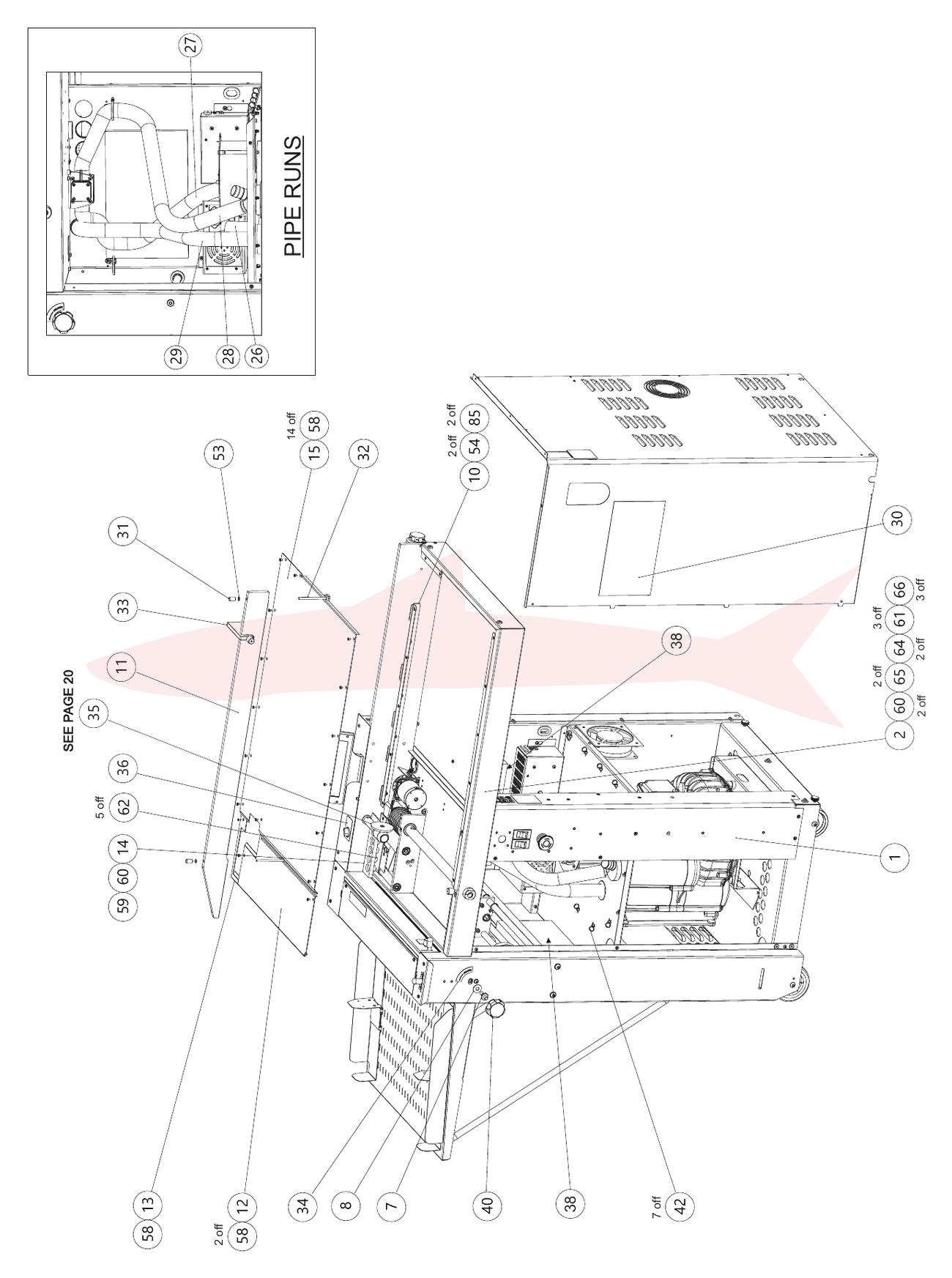 Morgana AutoCreaser Pro XW 145-117255 Final Assembly — схема деталей, Вид 2