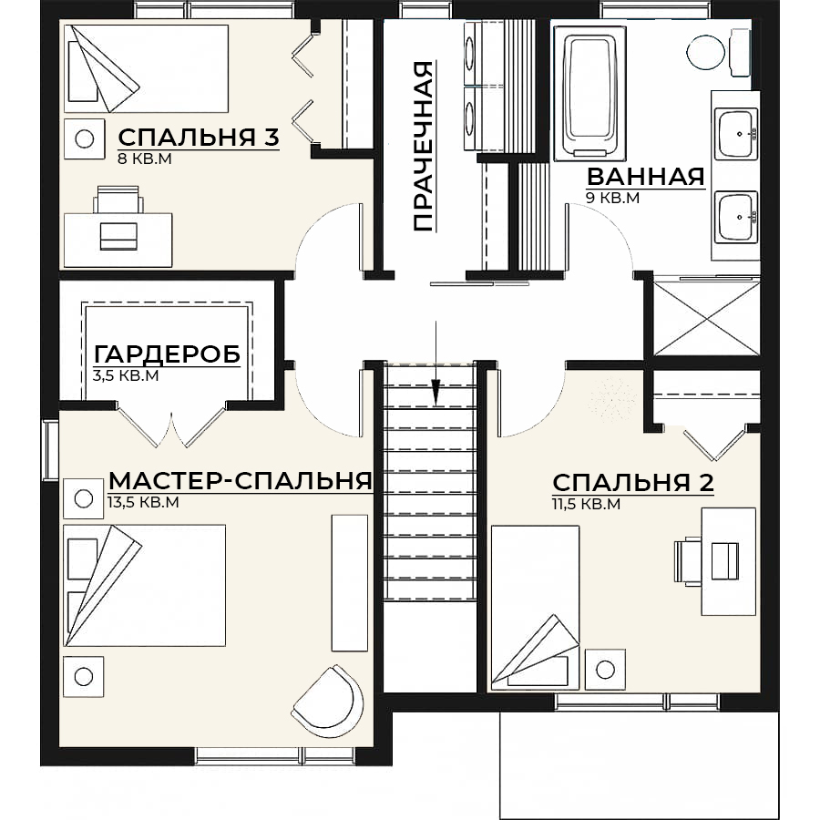 Планировка второго этажа