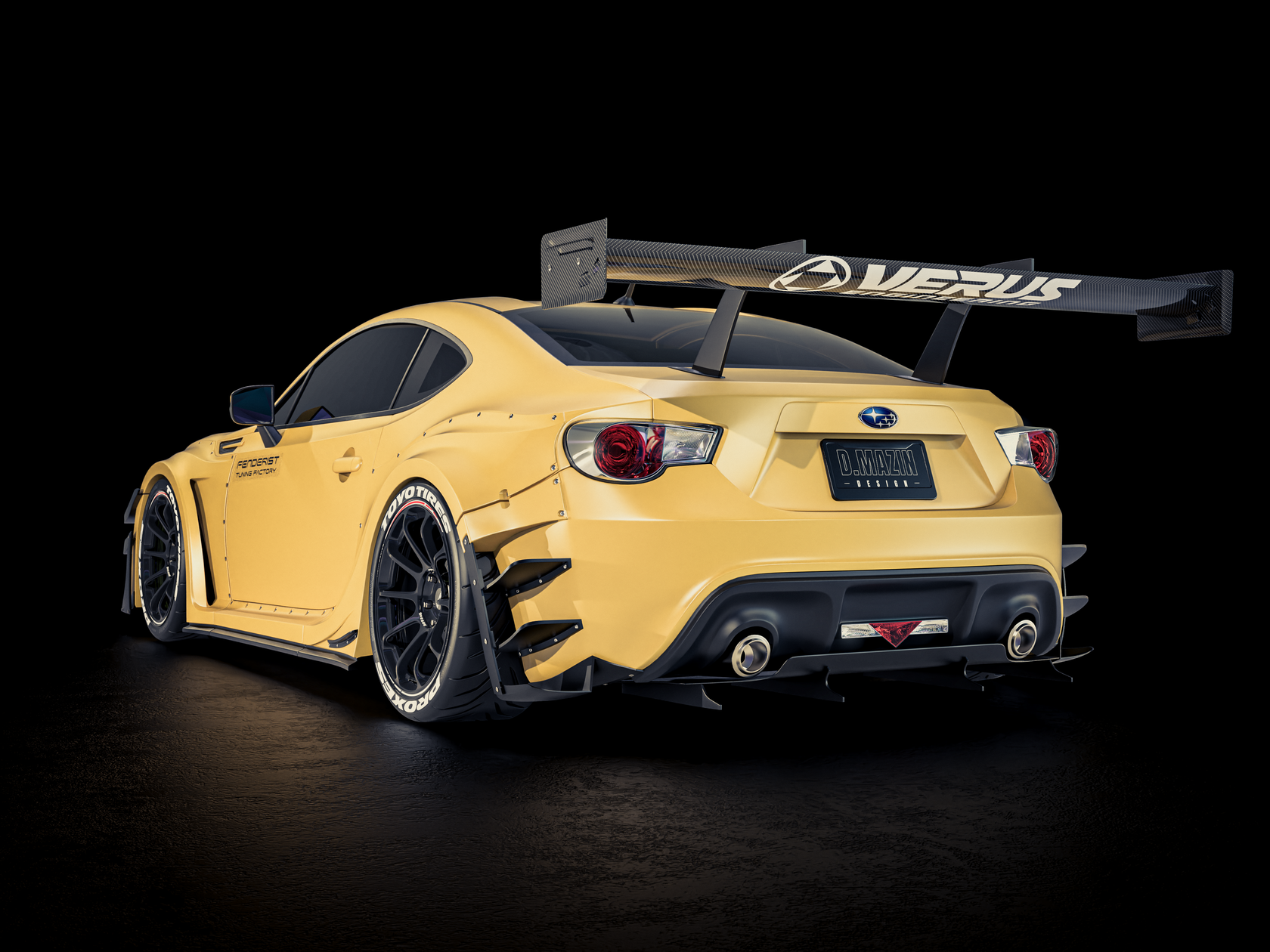 Full FENDERIST SPEC R kit / WIDE BODY KIT SUBARU BRZ 2011-2017