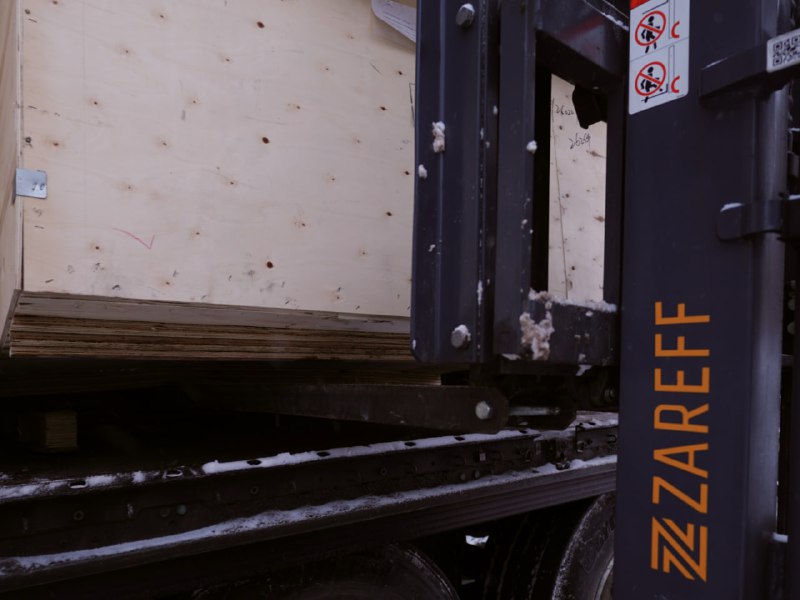 Погрузчик со станком