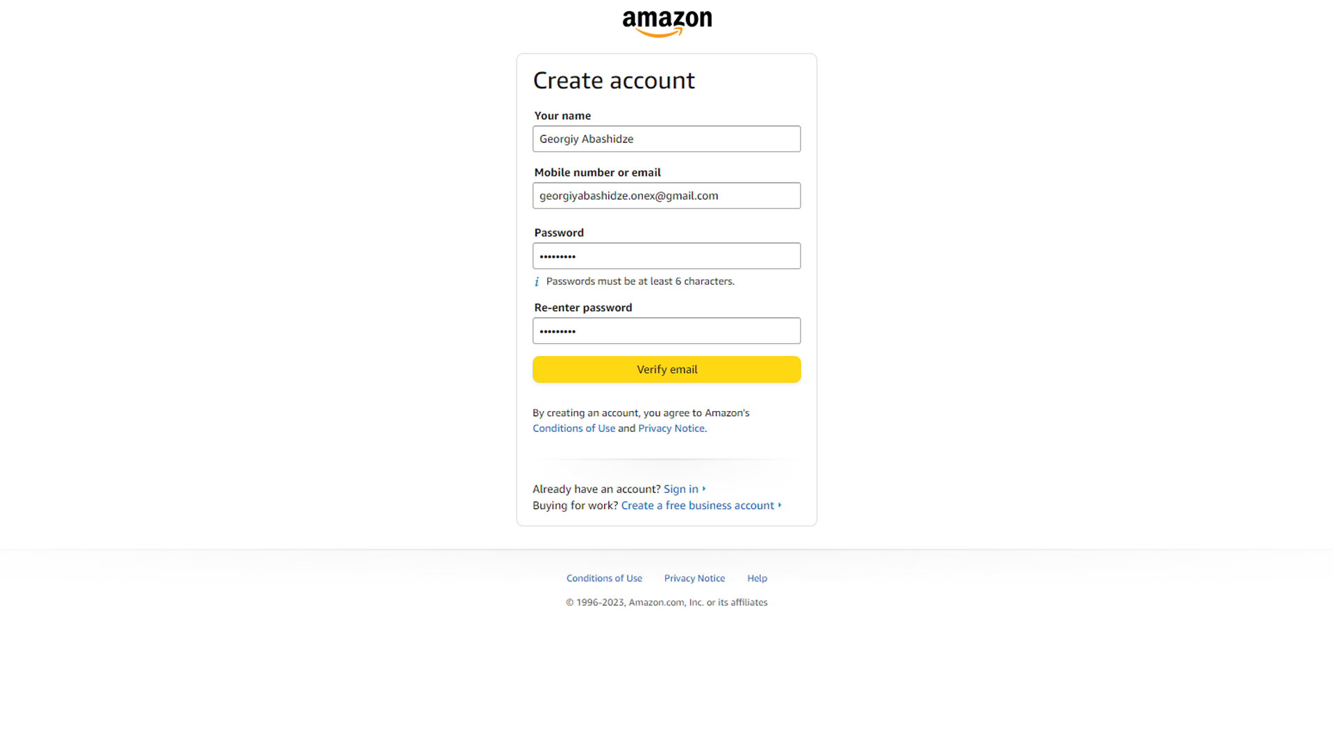 Create account mail. Create account. already have an account.