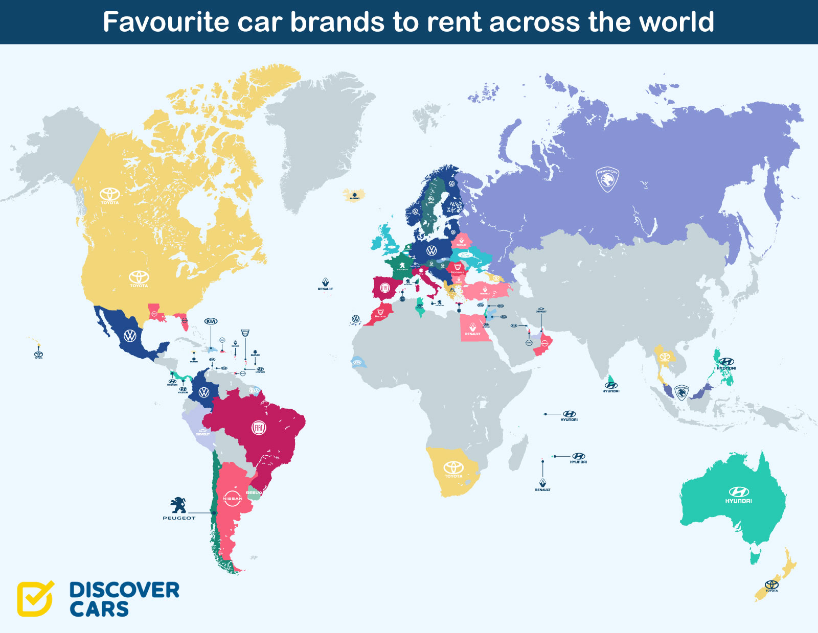 Most popular car brands in world