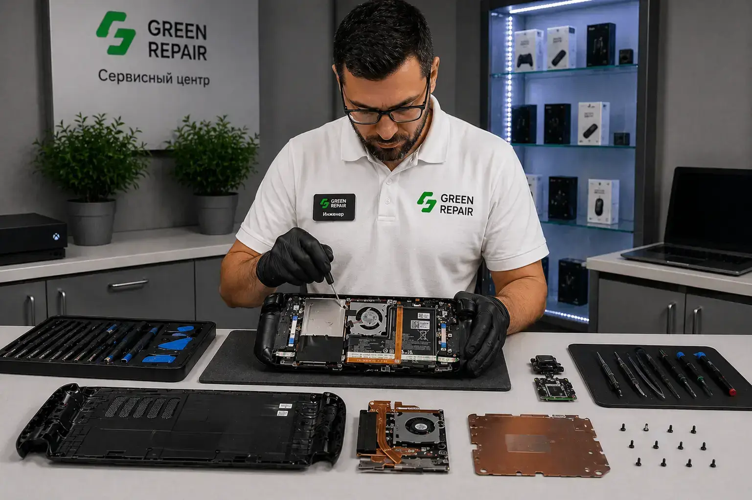 Ремонт Steam Deck OLED и LCD в Green Repair в Москве