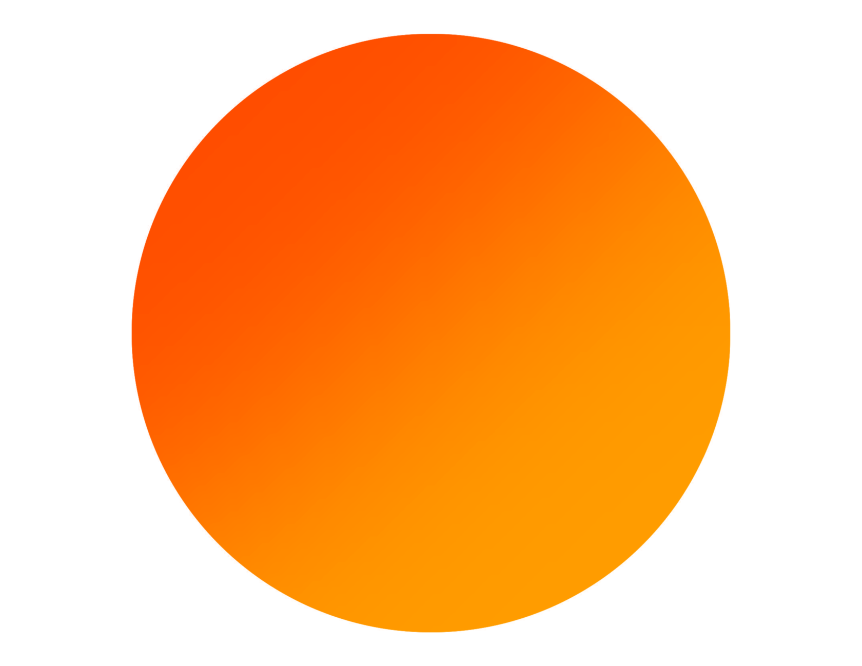 Желто оранжевый круг
