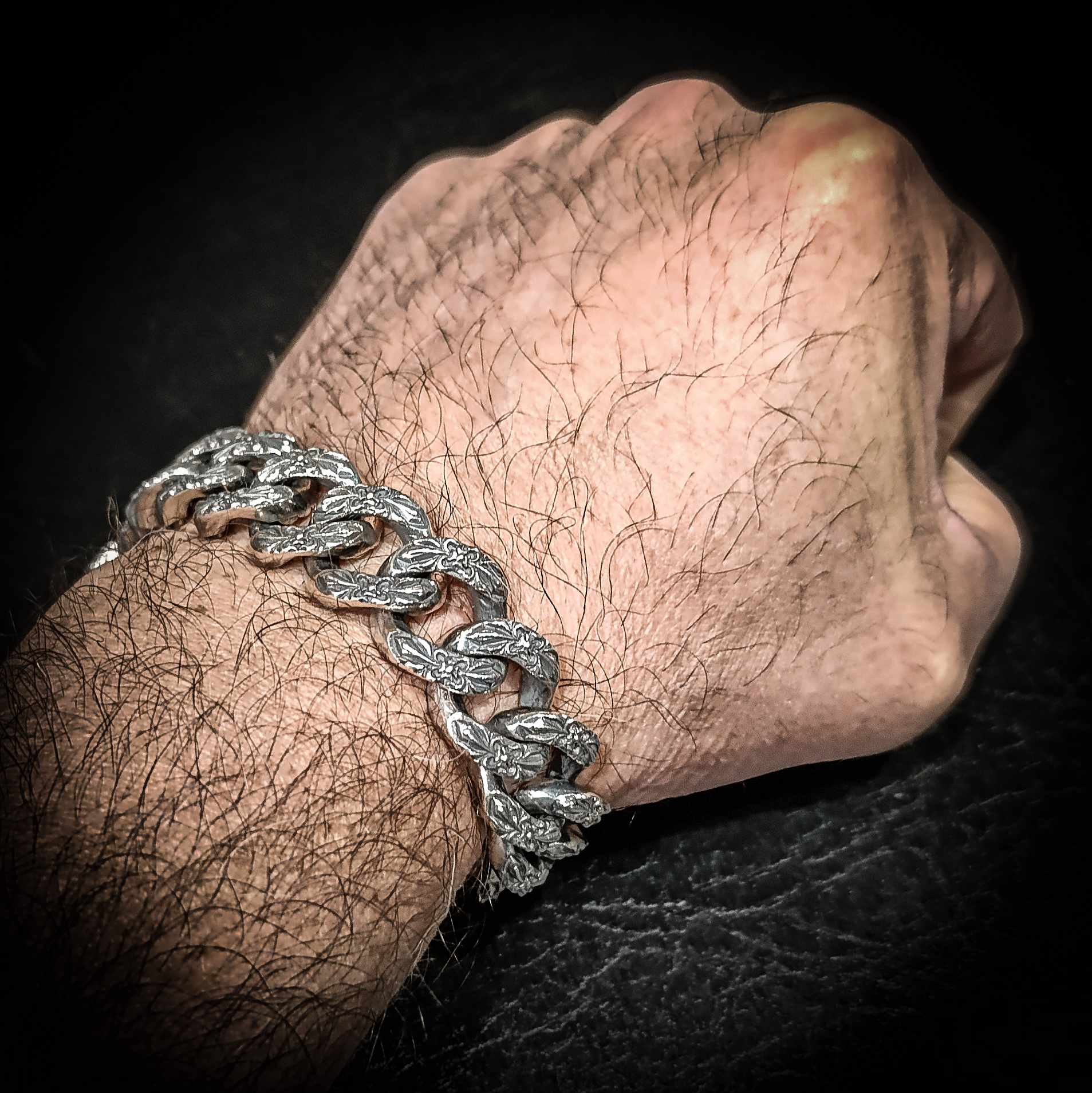 браслет для мужчины, мужской серебряный браслет, брутальный браслет.