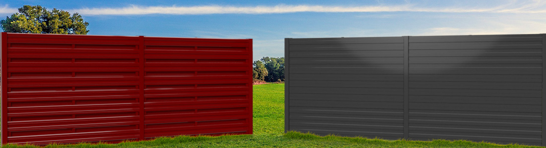 Горизонтальные заборы из профнастила и евроштакетника