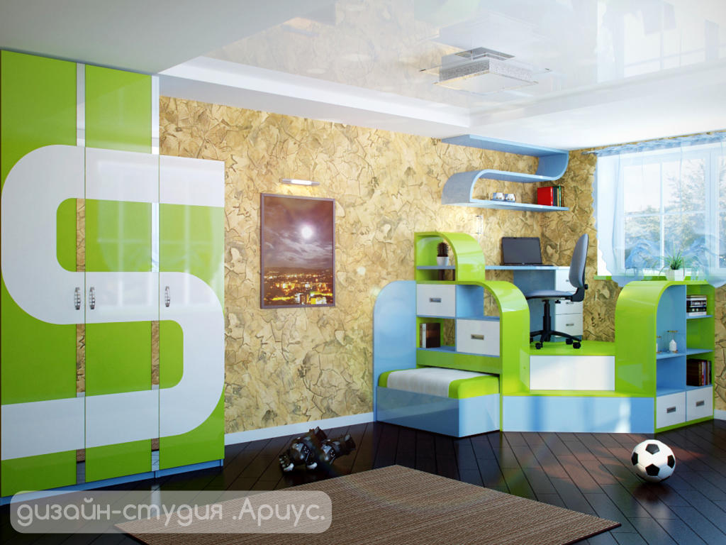 Детские комнаты для мальчиков на заказ. Проектирование и изготовление ...