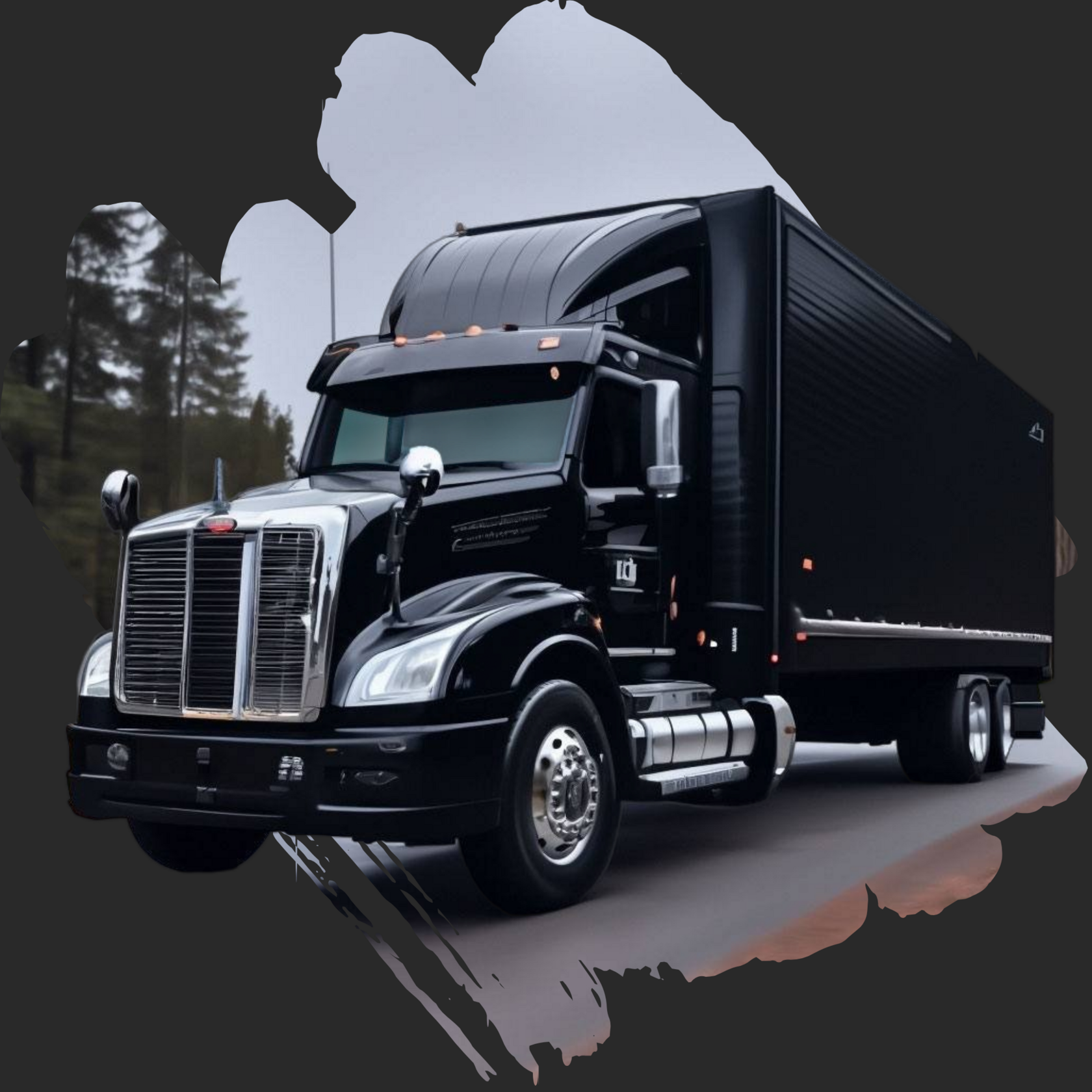 truck black stlogistic24 