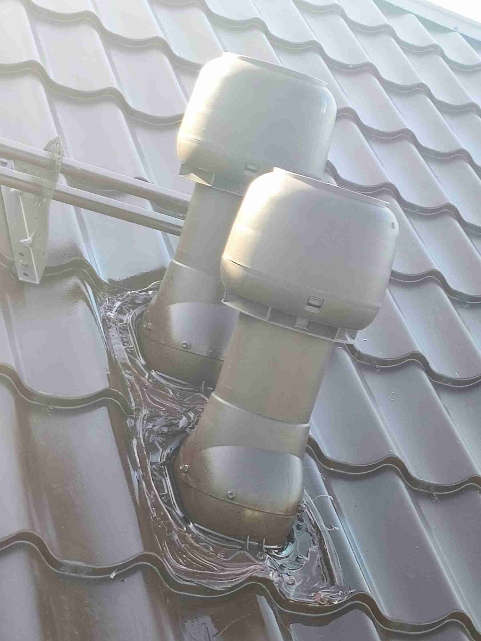 Герметизация кровельных грибков