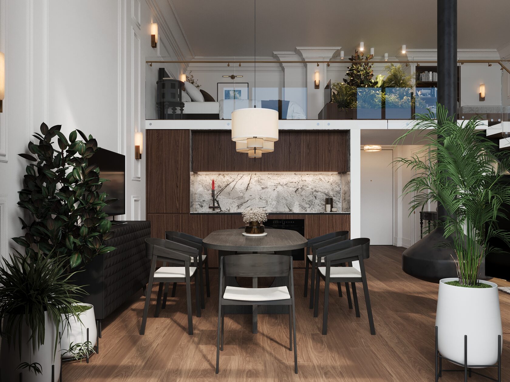 Дизайн пентхауса в ЖК West Garden 71 м² | Азиатский колониальный стиль ...