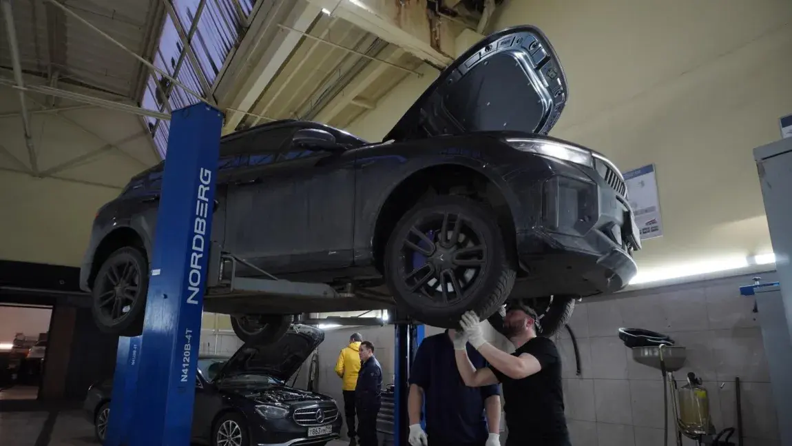 Замена опорных подшипников Audi