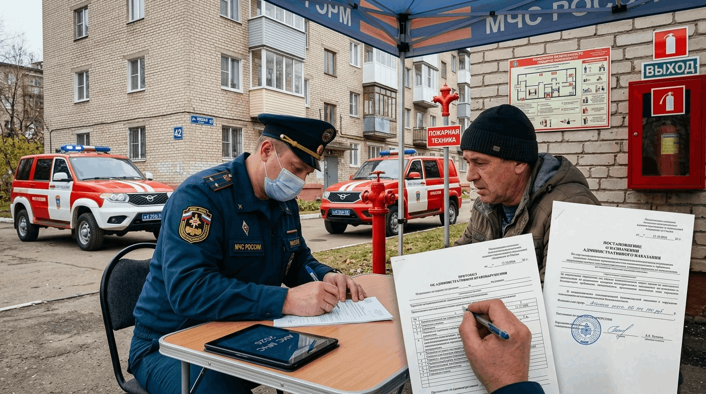 Проверка требований пожарной безопасности на объекте