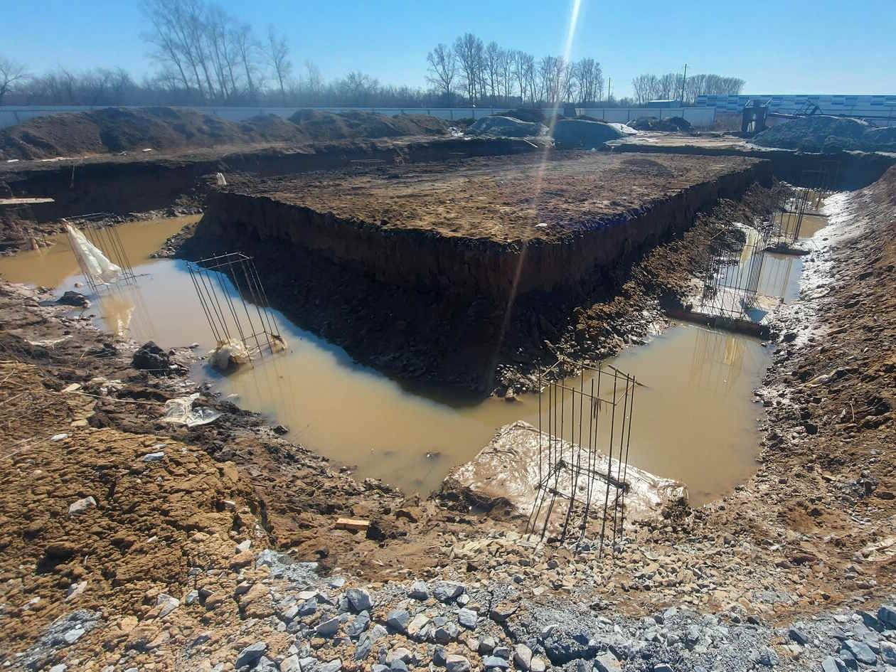 Затопление фундамента