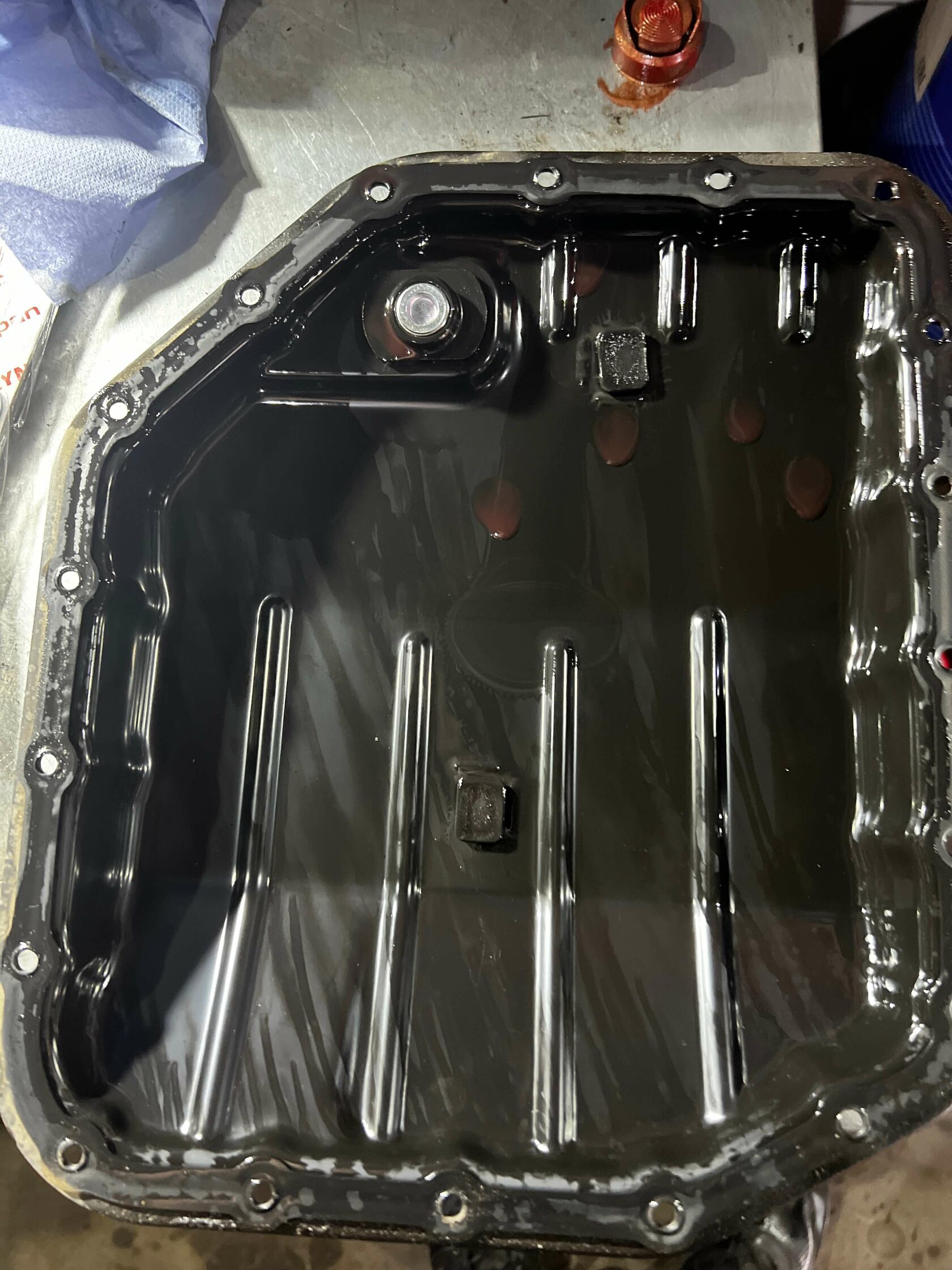 Снятый поддон АКПП Toyota