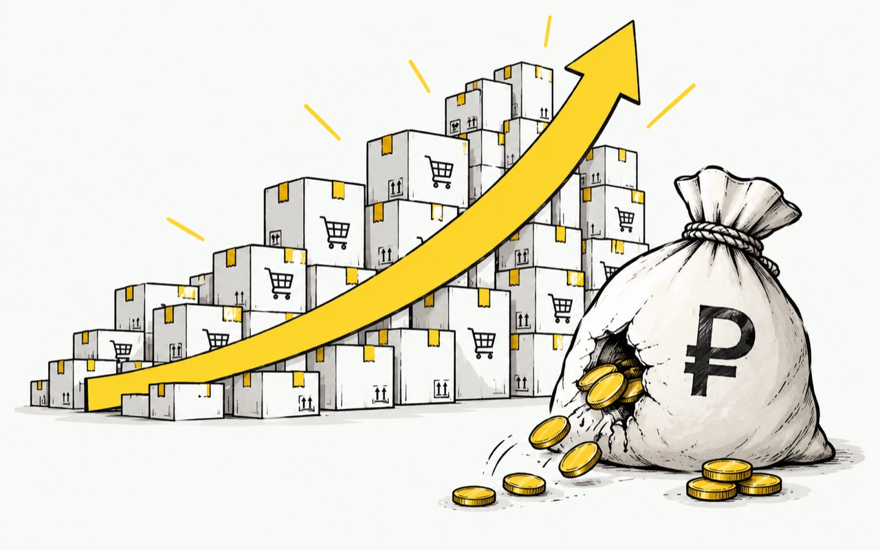 Продаж и посылок всё больше, но деньги утекают из мешка с прибылью