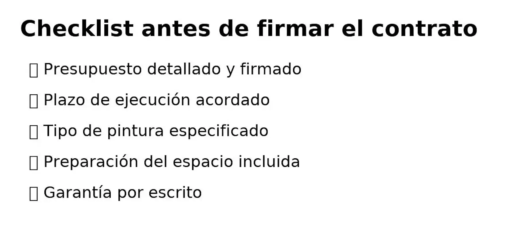 Checklist para contratar pintor de paredes con garantías