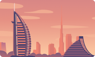 Иллюстрация про ОАЭ