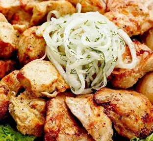 Шашлык из курицы (филе) - 1 кг. — заказать с доставкой в Пензе