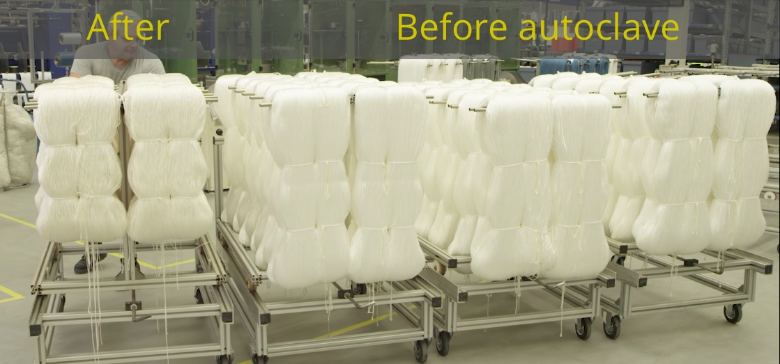 Rope strands after heat-treatment