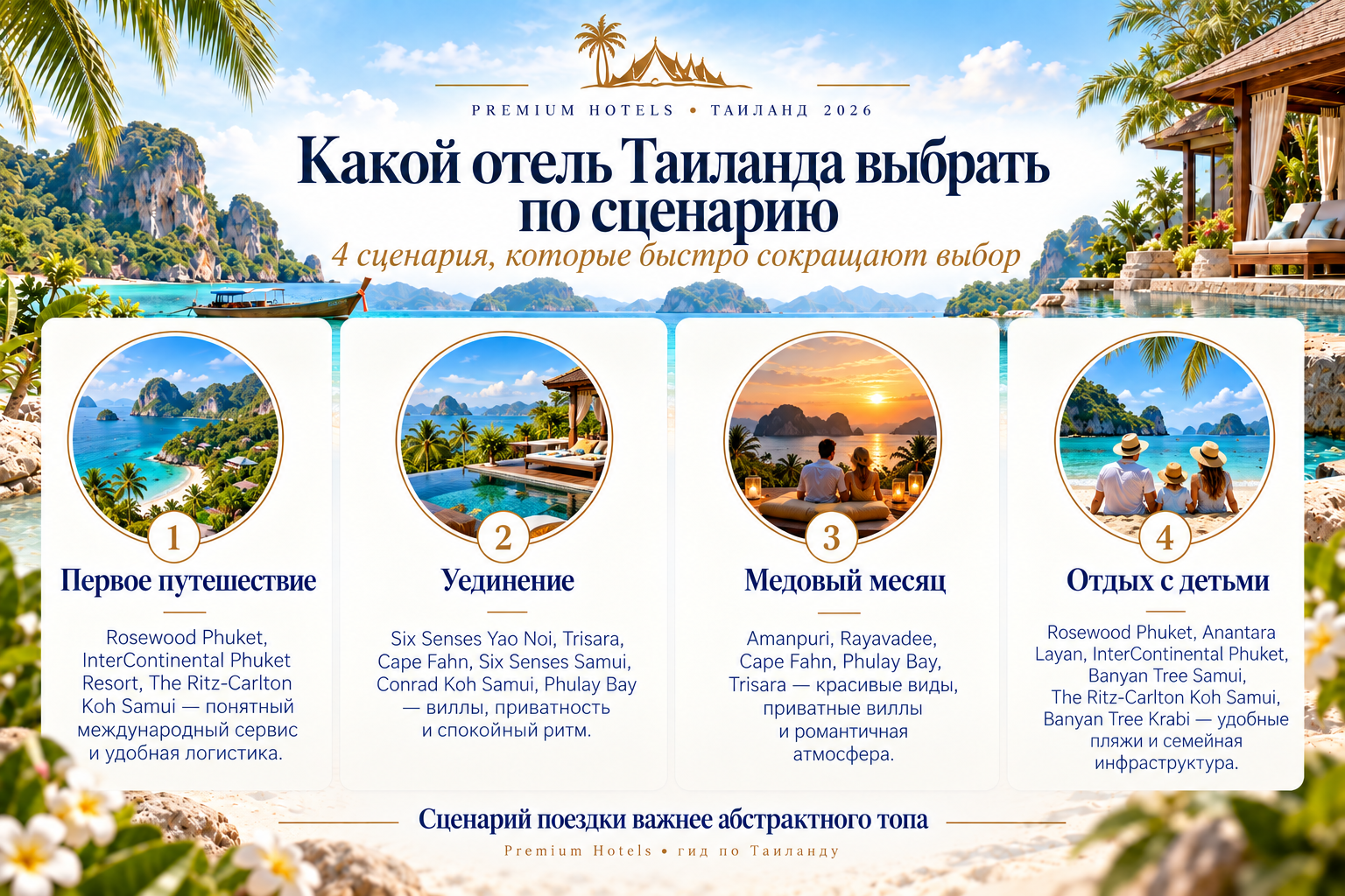 Какой отель Таиланда выбрать по сценарию поездки