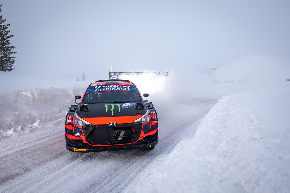 Оливер Сольберг и Себ Маршалл, Hyundai i20 Coupe WRC, Arctic Rally Finland 2021