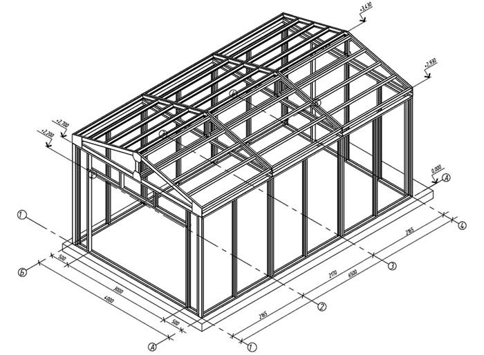 Спецификация и чертеж фермовых конструкций