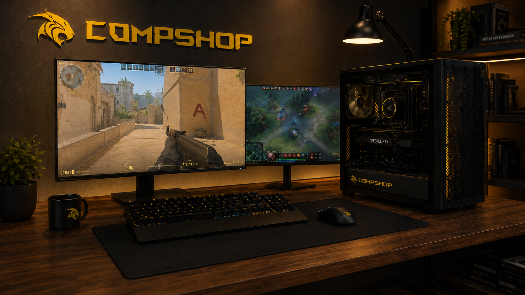 Игровой ПК CompShop для CS2, Valorant и Dota 2