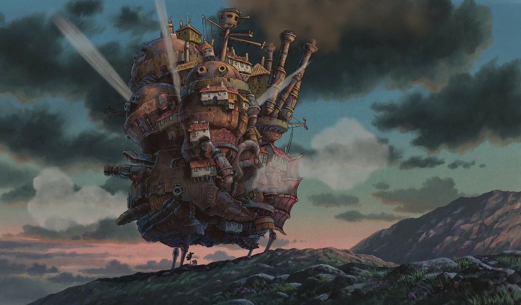 Joe hisaishi howl s moving castle. Ходячий замок 2004. Ходячий замок 2019. Ходячий замок мультфильм 2004. Избушка на курьих ножках и Ходячий замок Хаула.