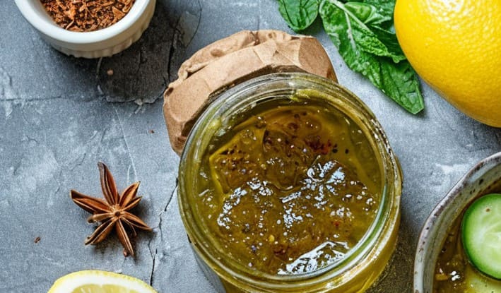 Варенье из огурцов с лимоном, апельсином и пряностями