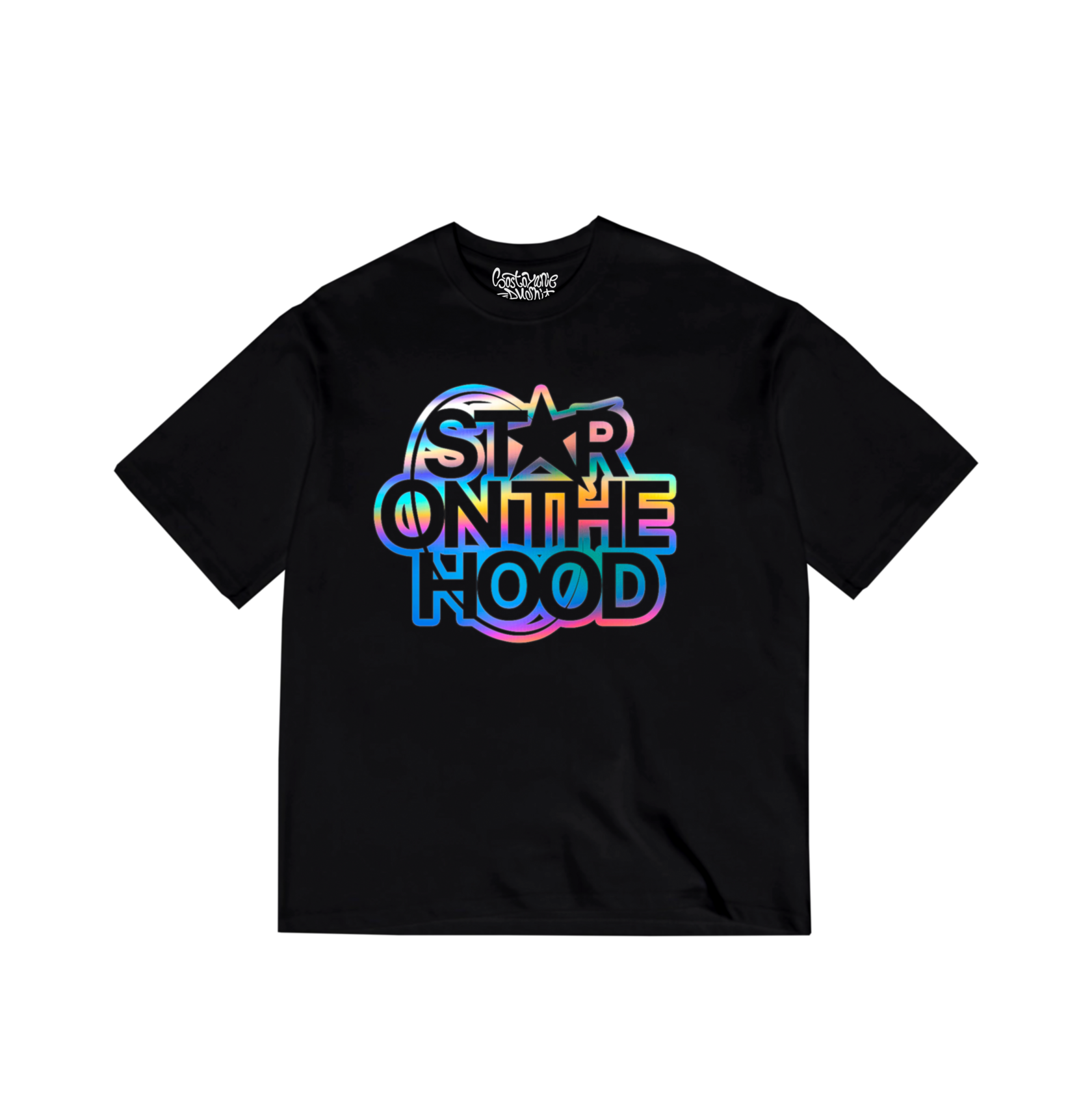 Star On The Hood Rainbow Reflective T Shirt