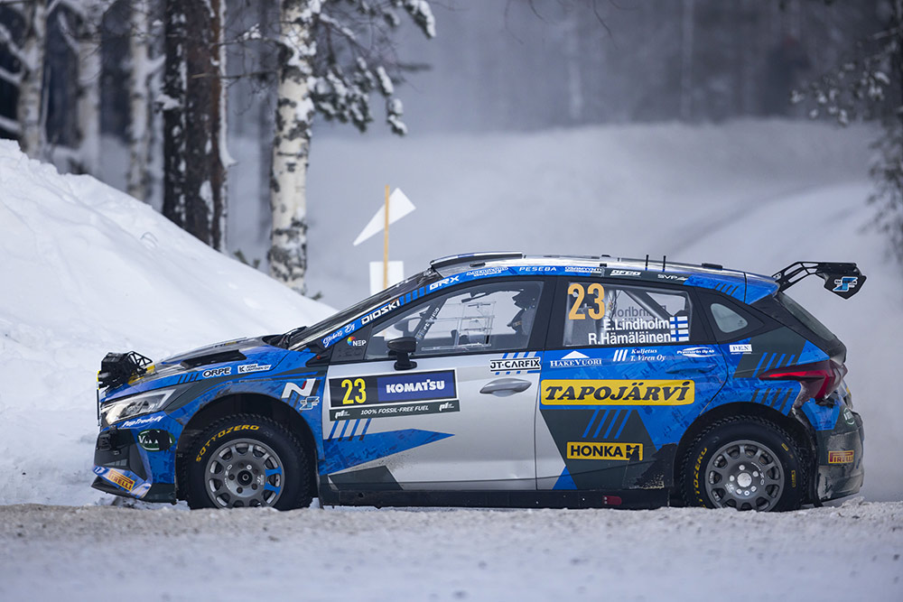 Эмиль Линдхольм и Реета Хямялайнен, Hyundai i20 N Rally2 (ALZ-R279), ралли Швеция 2024/Фото: Hyundai Motorsport