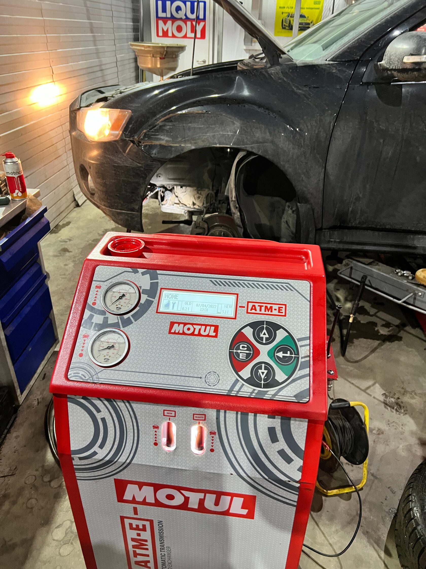 Состояние старого масла в вариаторе Mitsubishi