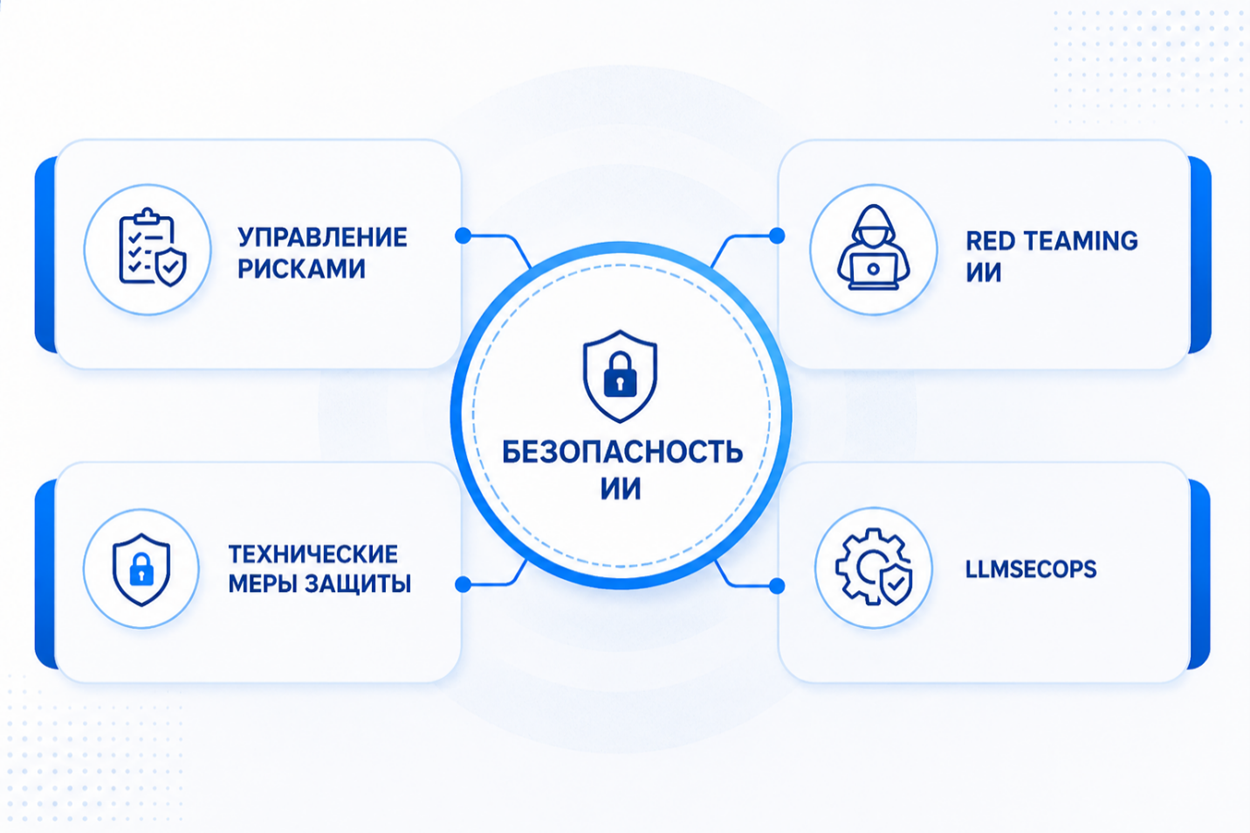 Основными направлениями защиты ИИ являются: