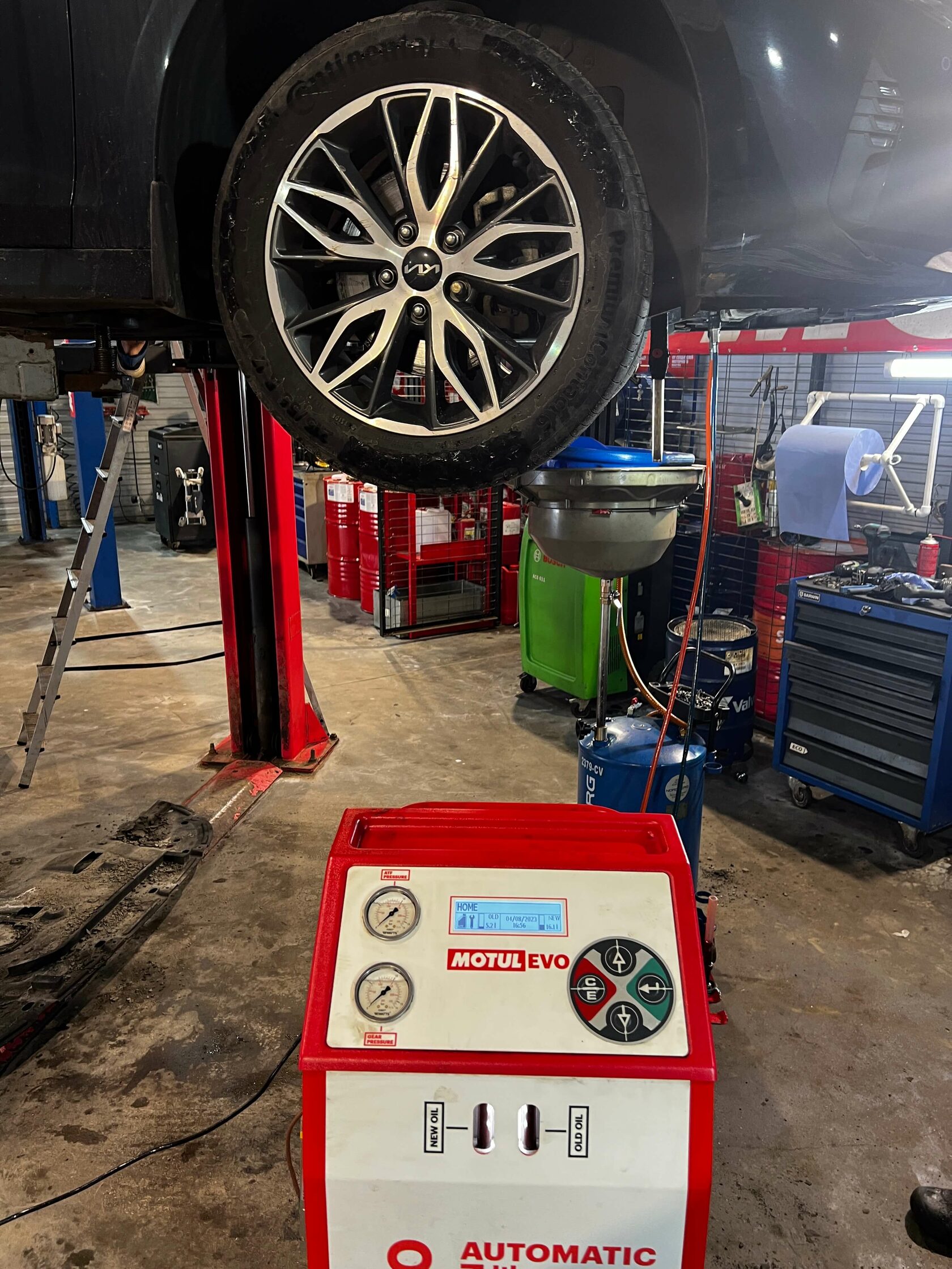 Состояние старого масла в АКПП Kia