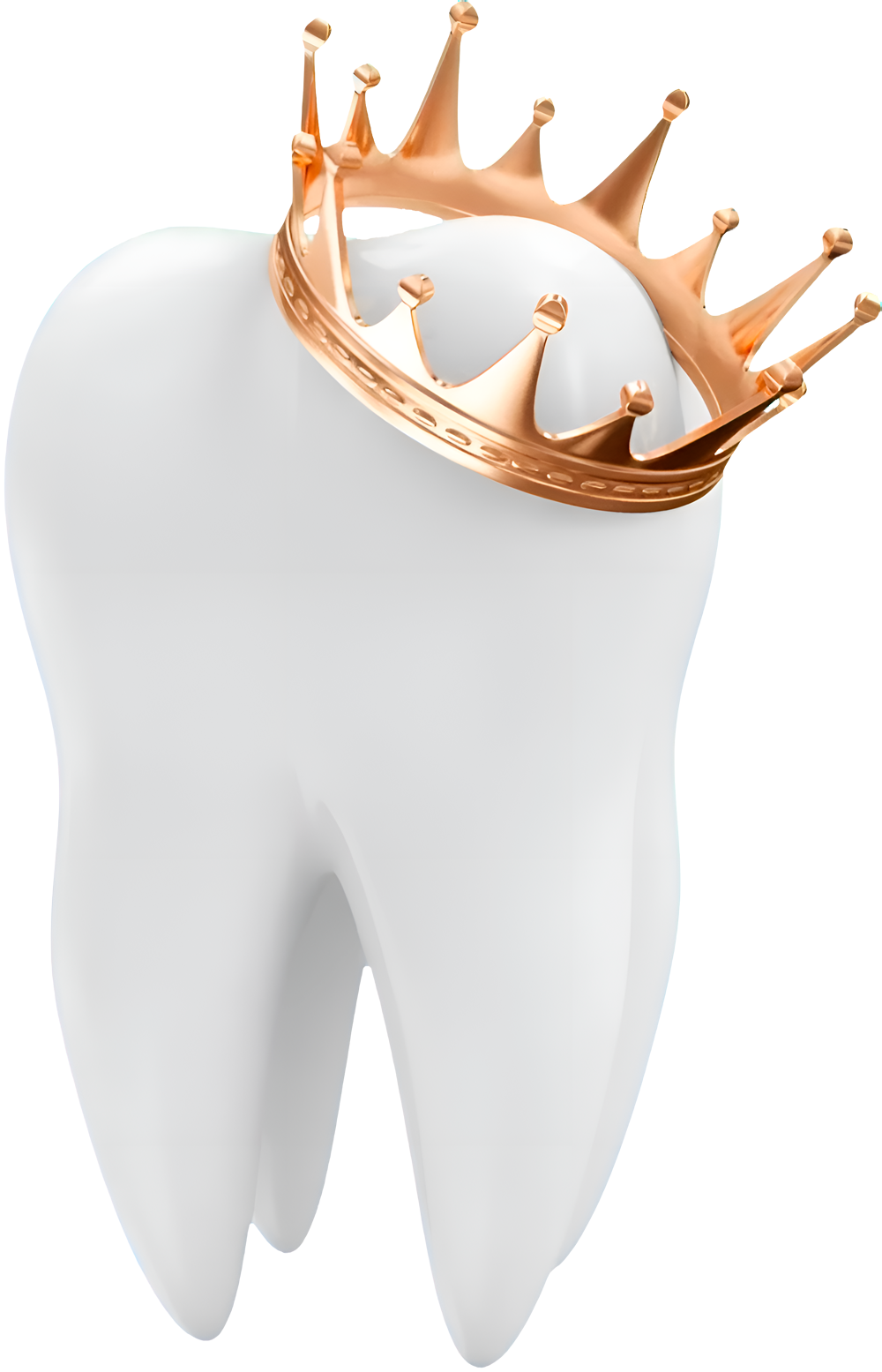 Зуб с золотой короной