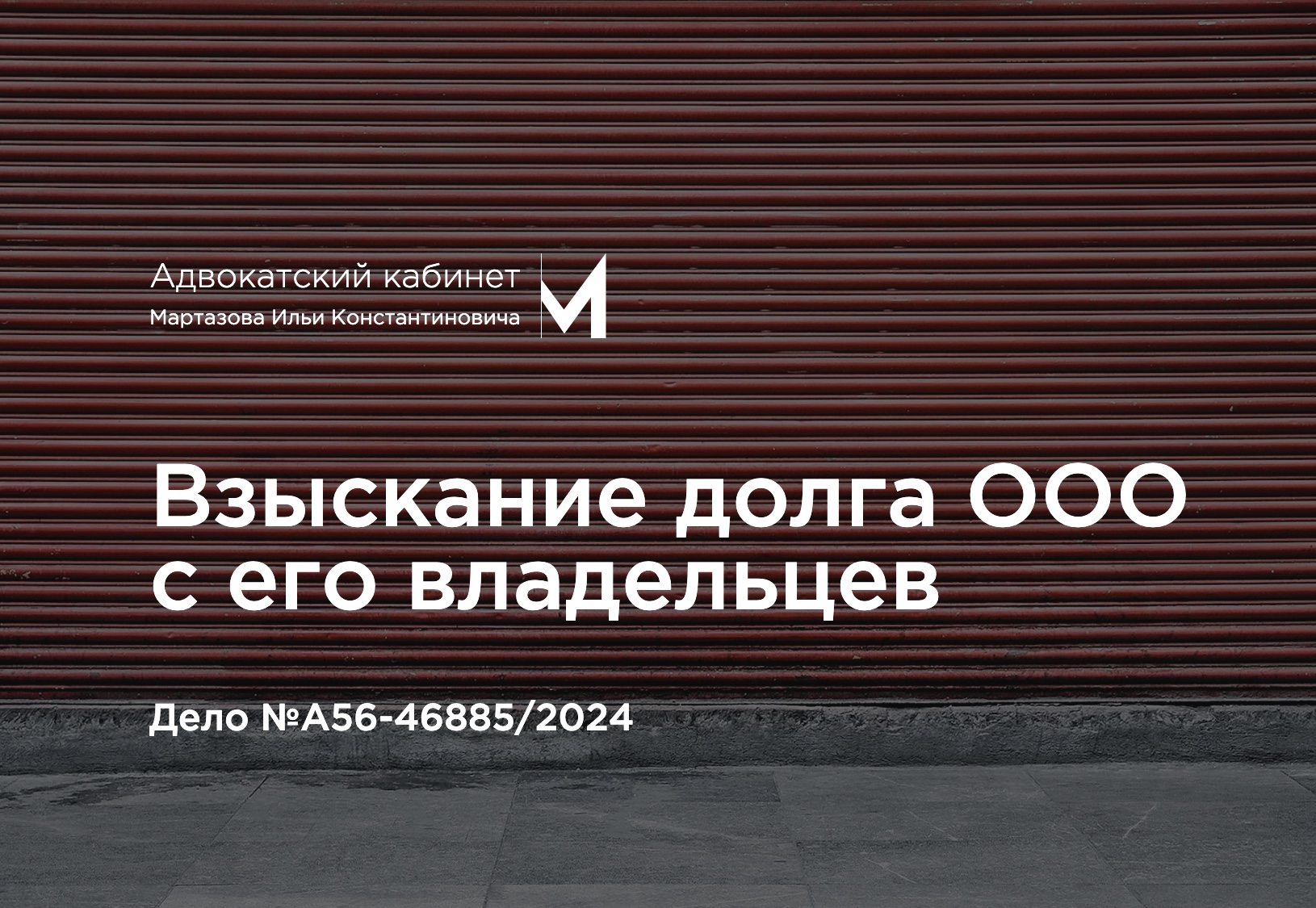 Взыскание долга ООО с его владельцев. Дело №А56-46885/2024