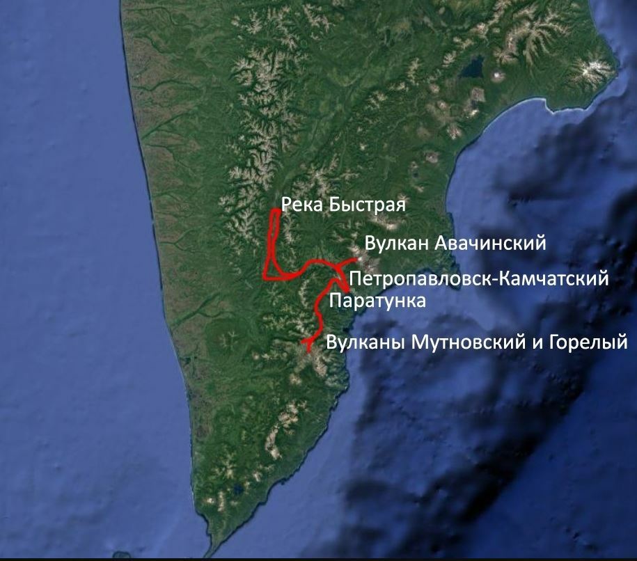 Река камчатка на карте россии