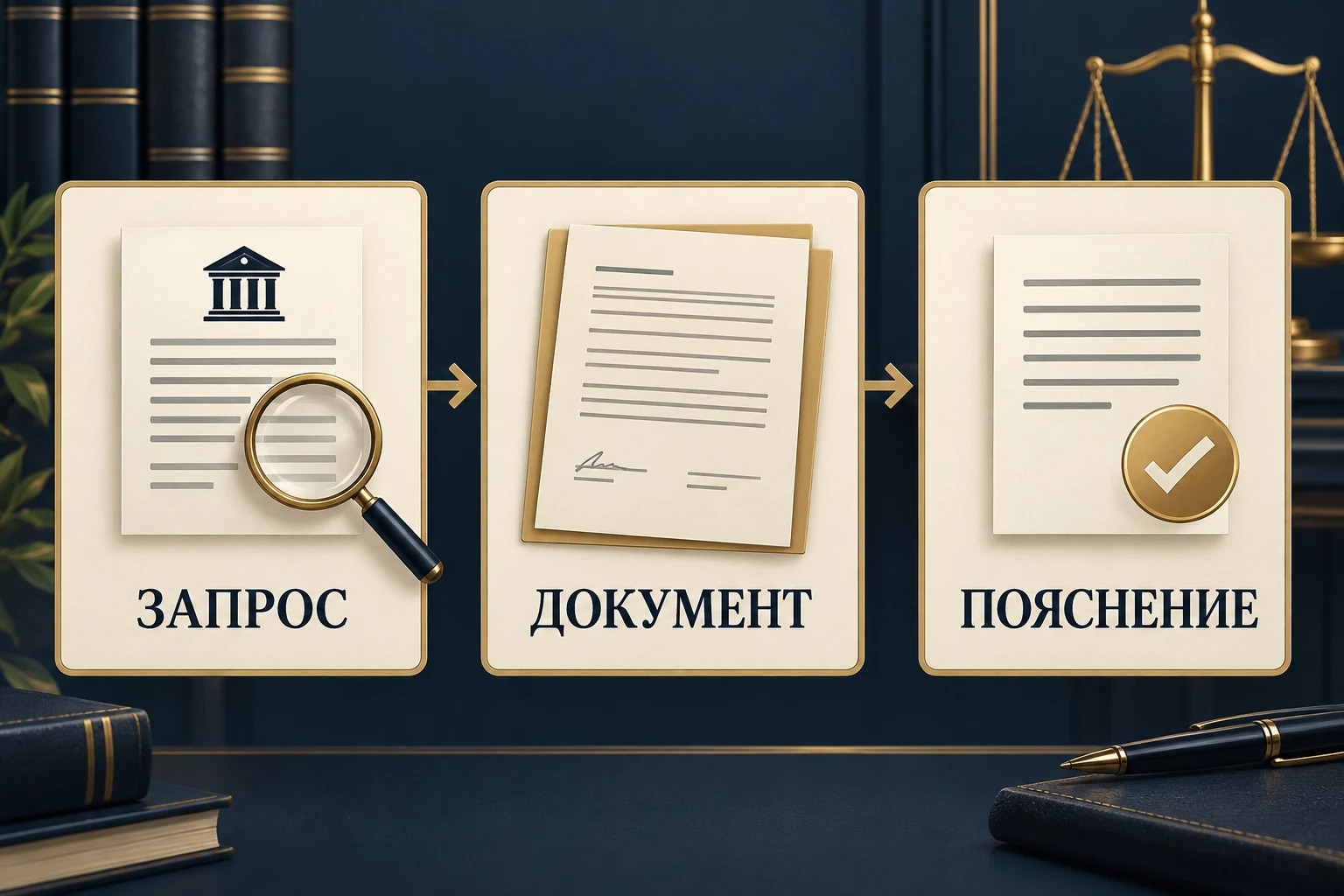 Концептуальная схема ответа на запрос банка: вопрос, подтверждение, пояснение