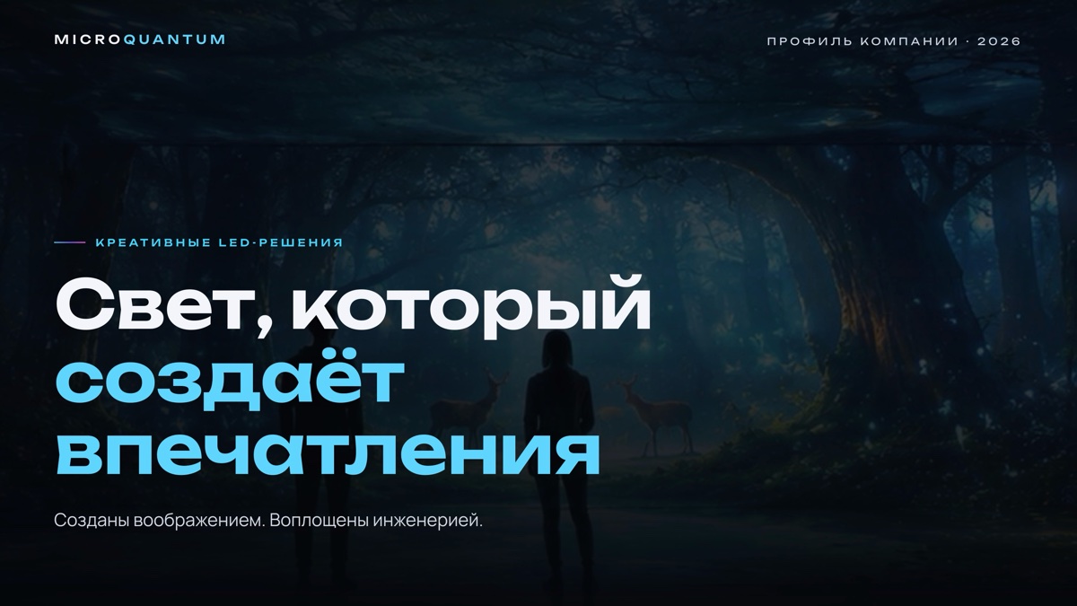 Презентация креативных LED-решений