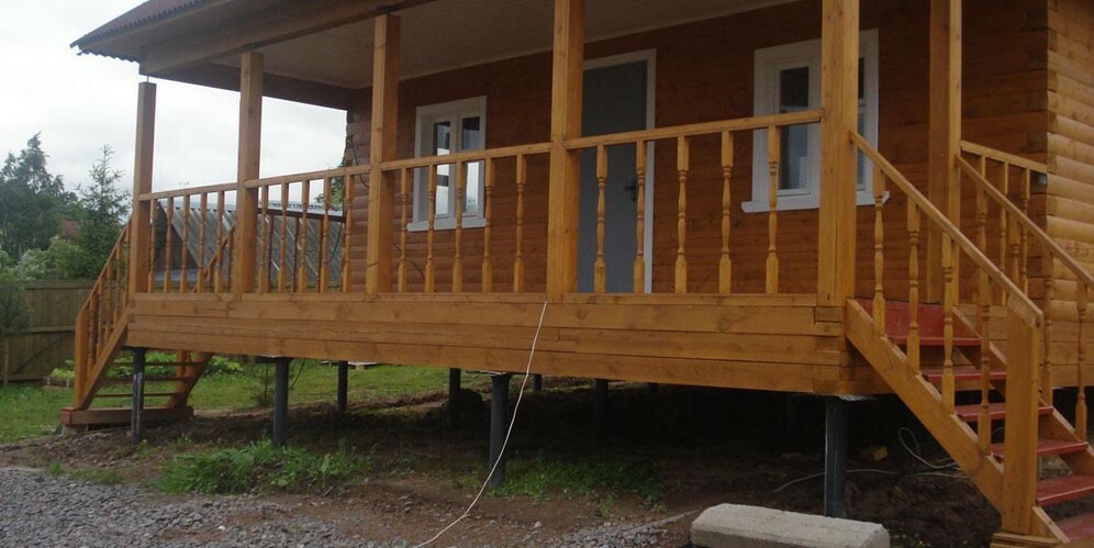 Каркасные пристройки на свайном фундаменте под ключ