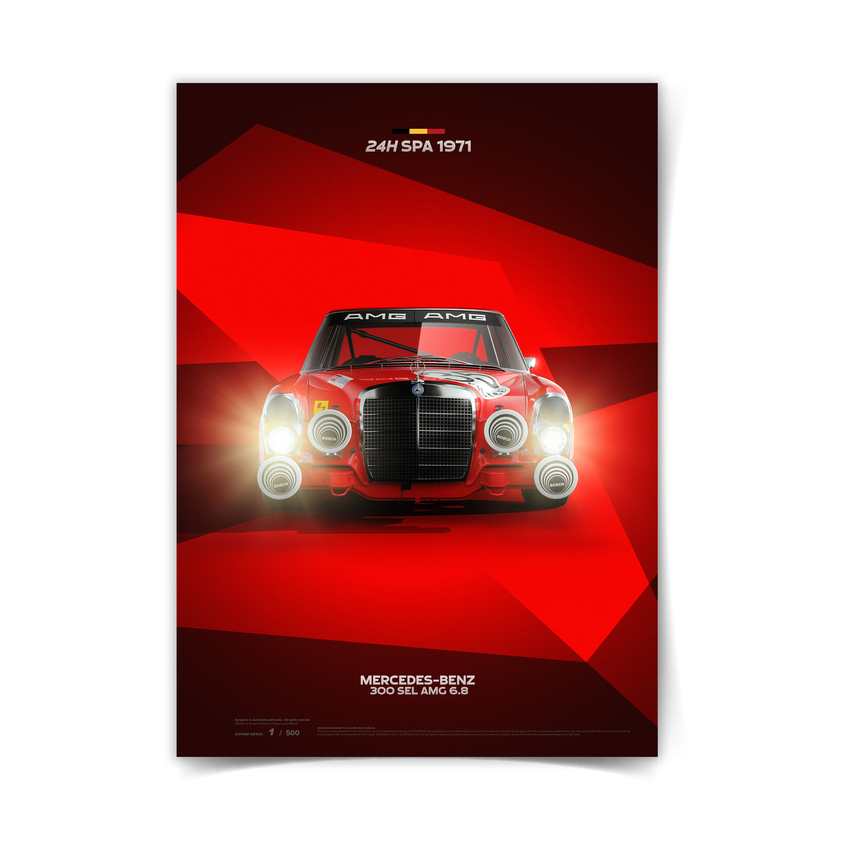 500sel AMG poster.