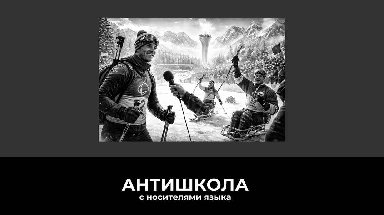 Паралимпийские спортсмены на снегу